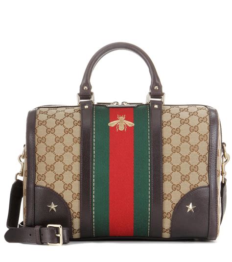 gucci pattern red canvass nadbag|gucci logo handbags.